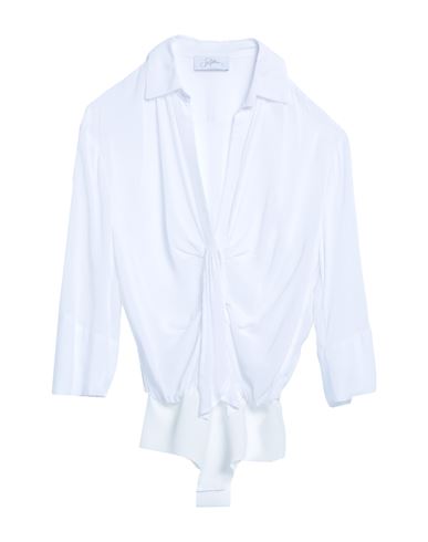 Soallure Woman Bodysuit White Size 6 Viscose, Polyester, Elastane