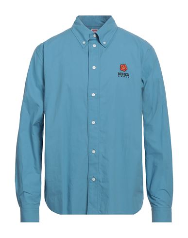 Kenzo Man Shirt Pastel Blue Size 16 Cotton