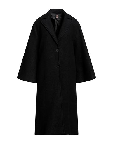 Archivio Woman Coat Black Size M Wool, Polyester
