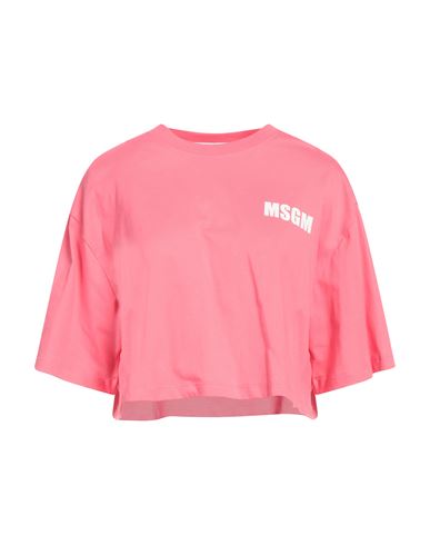 Msgm T-shirt  Woman Color Fuchsia