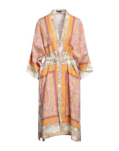 Maje Woman Overcoat & Trench Coat Orange Size 6 Linen, Zamak, Cotton, Viscose, Polyamide