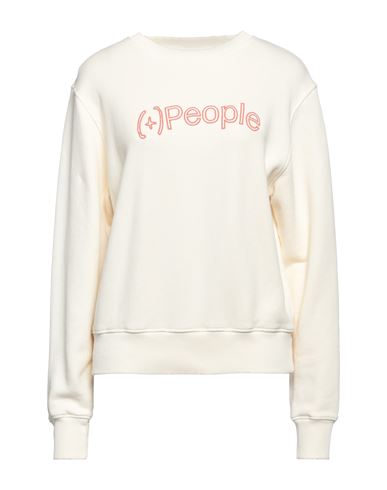 People (+)  Woman Sweatshirt Off White Size S Cotton