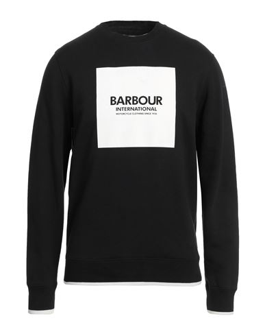 Barbour Man Sweatshirt Black Size Xxl Cotton, Polyester
