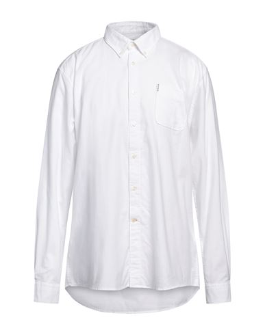 Barbour Man Shirt White Size Xxl Cotton