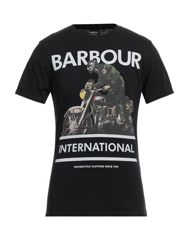 Barbour Man T-shirt Black Size S Cotton