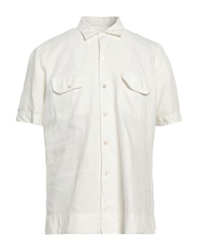 Finamore 1925 Man Shirt White Size 17 Linen