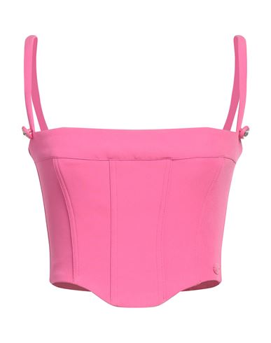 Shop Chiara Ferragni Woman Top Fuchsia Size 8 Polyester, Elastane In Pink