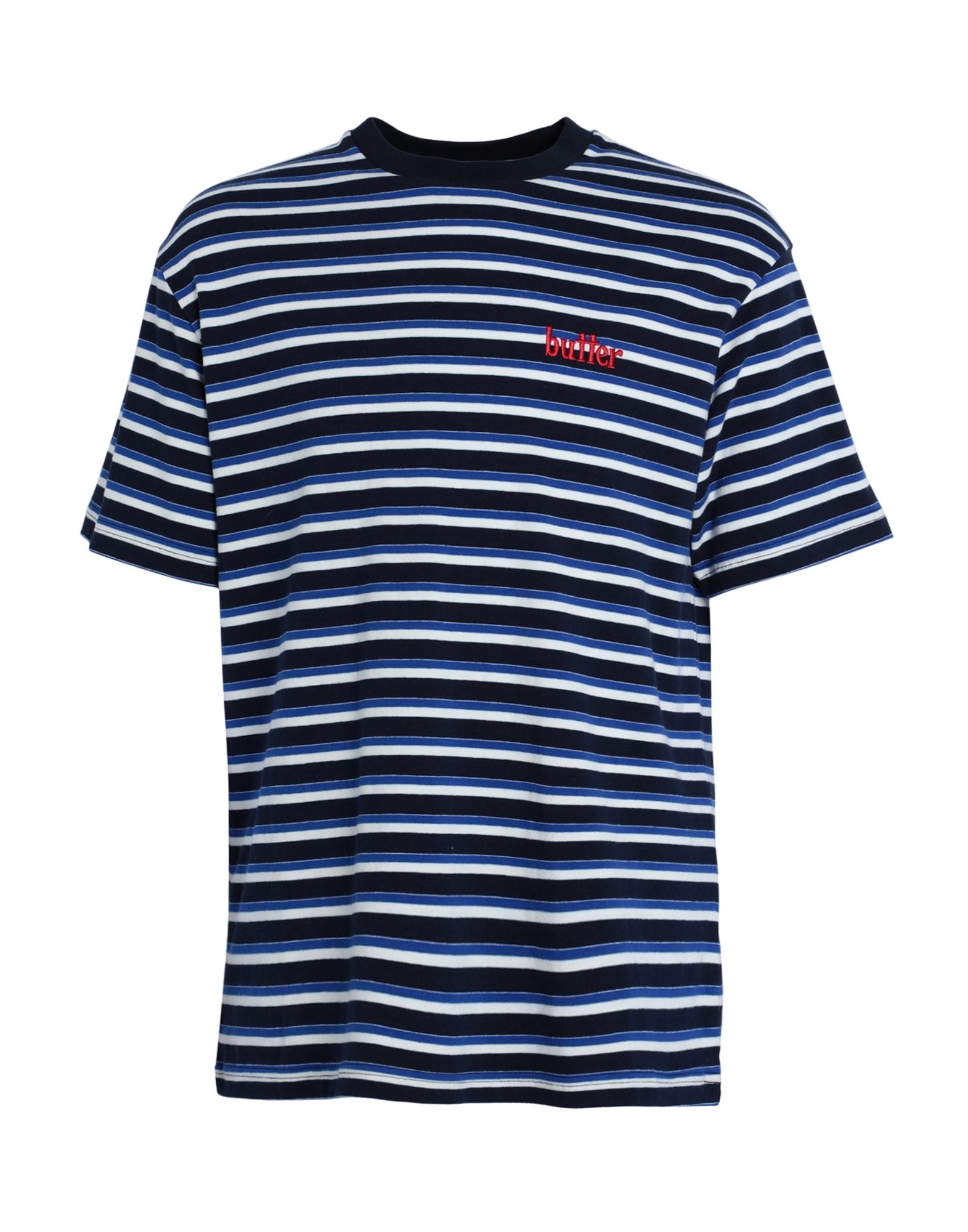 ԥ볫BUTTER GOODS  T  ֥롼 S åȥ 95% / ݥꥦ쥿 5% Thomas Stripe Tee