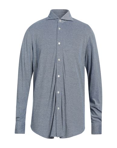 Shop Finamore 1925 Man Shirt Blue Size 17 ½ Cotton