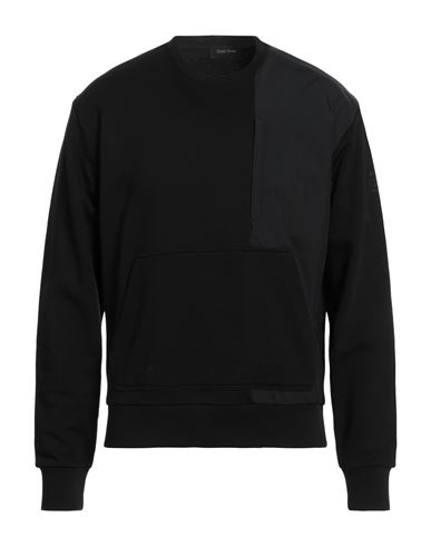 Herno Man Sweatshirt Black Size 38 Cotton
