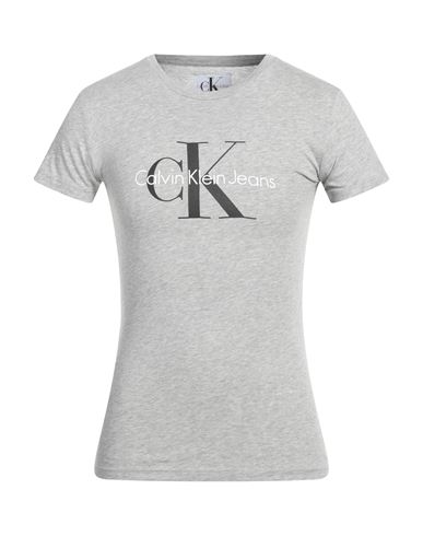 Calvin Klein Jeans Est.1978 Calvin Klein Jeans Woman T-shirt Light Grey Size S Cotton