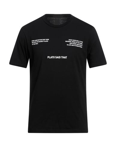 Noumeno Concept Man T-shirt Black Size Xxl Cotton
