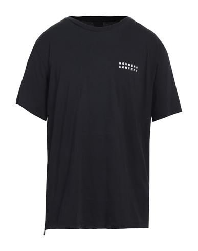 Noumeno Concept Man T-shirt Black Size Xxl Cotton In Navy Blue