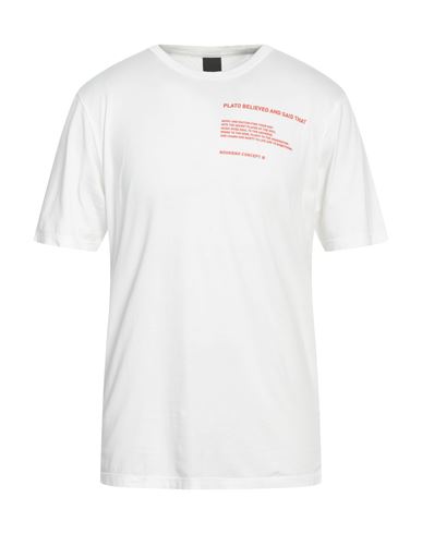 Noumeno Concept Man T-shirt White Size L Cotton