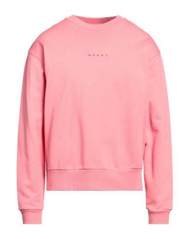 Shop Marni Man Sweatshirt Pink Size 40 Cotton