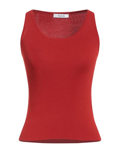 Max Mara Studio Panda Tank In Red