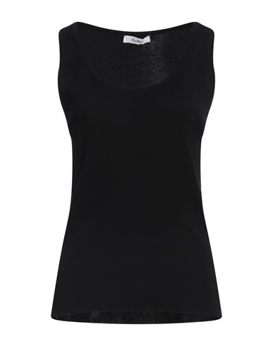 Max Mara Woman Top Black Size Xxl Cotton