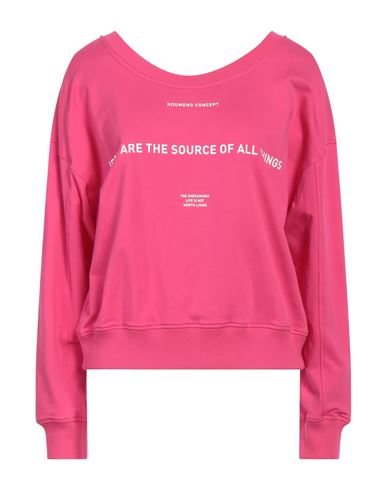 Noumeno Concept Woman Sweatshirt Fuchsia Size S Cotton, Elastane In Pink