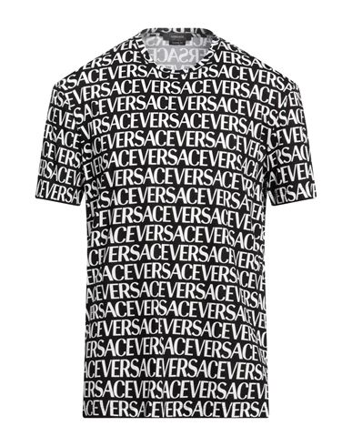 Versace Man T-shirt Black Size S Cotton