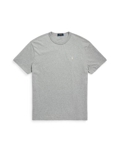 Polo Ralph Lauren Classic Fit Jersey Crewneck T-shirt Man T-shirt Light Grey Size Xxl Cotton
