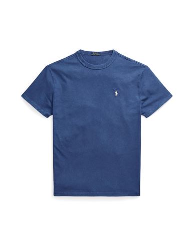 Polo Ralph Lauren Classic Fit Jersey Crewneck T-shirt Man T-shirt Slate Blue Size Xxl Cotton