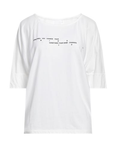 Noumeno Concept Woman T-shirt White Size S Cotton