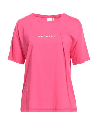 Noumeno Concept Woman T-shirt Fuchsia Size S Cotton In Pink