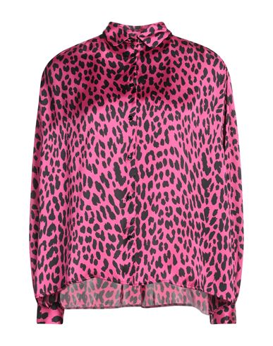 Maje Woman Shirt Fuchsia Size 2 Polyester In Pink