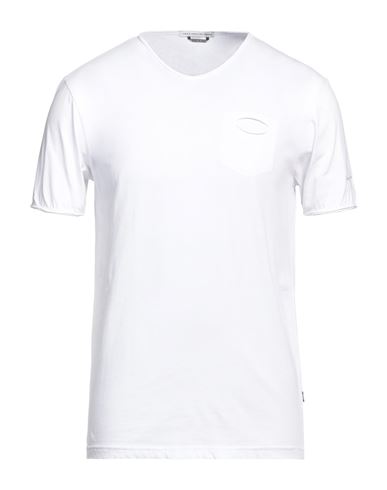 Grey Daniele Alessandrini Man T-shirt White Size Xl Cotton