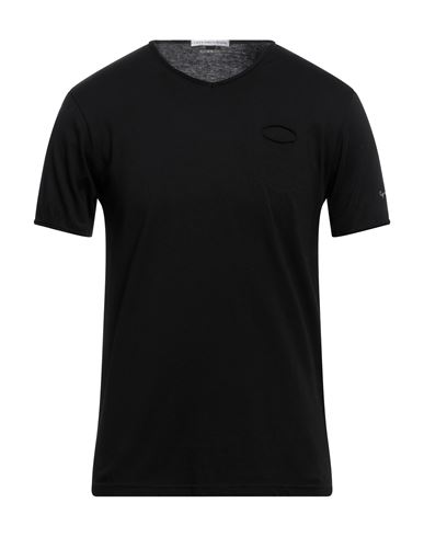 Grey Daniele Alessandrini Man T-shirt Black Size Xl Cotton