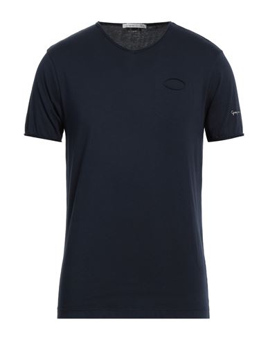 Grey Daniele Alessandrini Man T-shirt Midnight Blue Size Xl Cotton