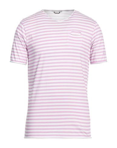 Grey Daniele Alessandrini Man T-shirt Mauve Size Xl Cotton In Purple