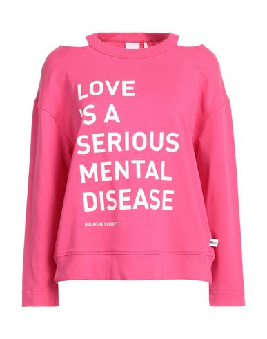 Noumeno Concept Woman Sweatshirt Fuchsia Size Xs Cotton, Elastane In Pink