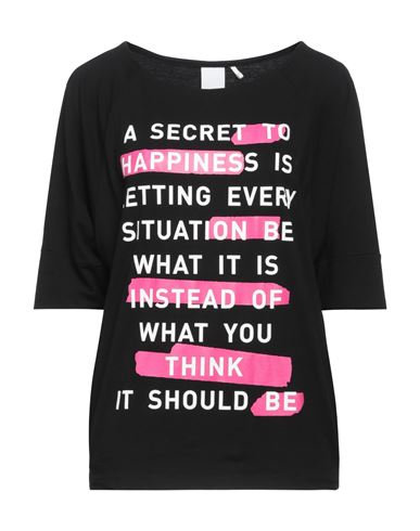 Noumeno Concept Woman T-shirt Black Size L Cotton