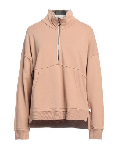 Noumeno Concept Woman Sweatshirt Light Brown Size Xl Cotton In Beige