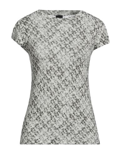 Pinko Woman T-shirt Grey Size L Viscose, Polyamide, Cashmere, Elastane