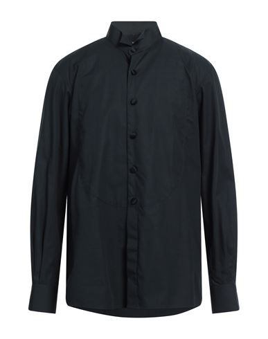 Balmain Man Shirt Black Size 40 Cotton