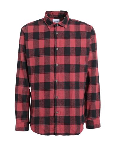 Jack & Jones Man Shirt Red Size L Cotton, Polyester