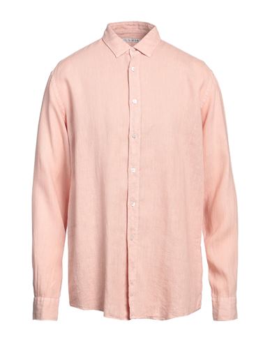 Grey Daniele Alessandrini Man Shirt Blush Size 16 ½ Linen In Pink