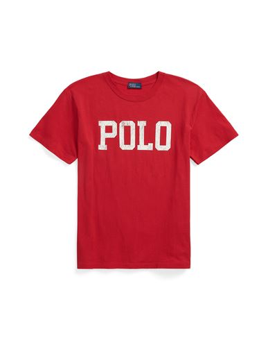Polo Ralph Lauren Logo Jersey Crewneck Tee Woman T-shirt Red Size Xl Cotton