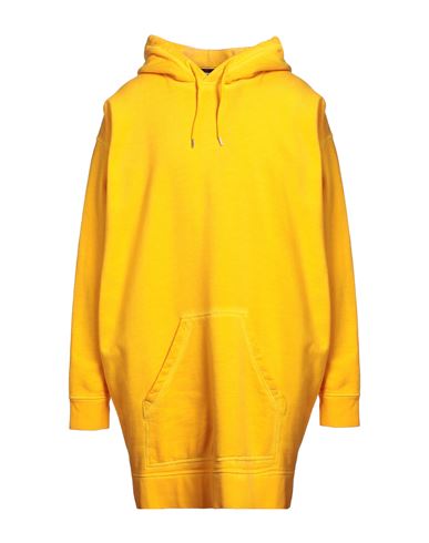 Dsquared2 Man Sweatshirt Yellow Size M Cotton, Elastane