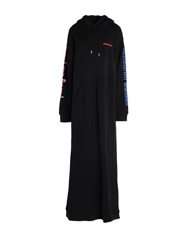 Shop Dsquared2 Woman Maxi Dress Black Size S Cotton, Elastane