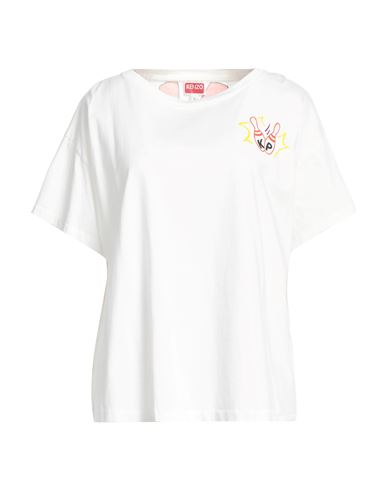 Kenzo Woman T-shirt White Size M Cotton