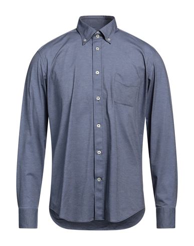 Traiano Man Shirt Pastel Blue Size 16 ½ Polyamide, Polyester, Elastane