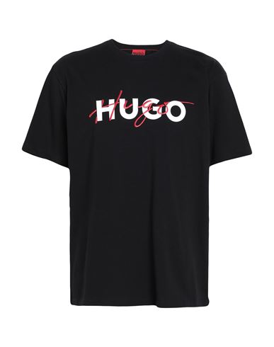 HUGO HUGO MAN T-SHIRT BLACK SIZE S COTTON
