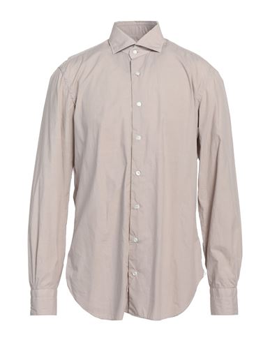 Barba Napoli Man Shirt Light Grey Size 17 Cotton