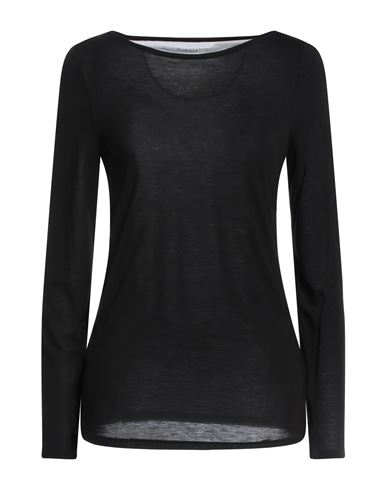 Purotatto Woman T-shirt Black Size 10 Modal, Milk Protein Fiber