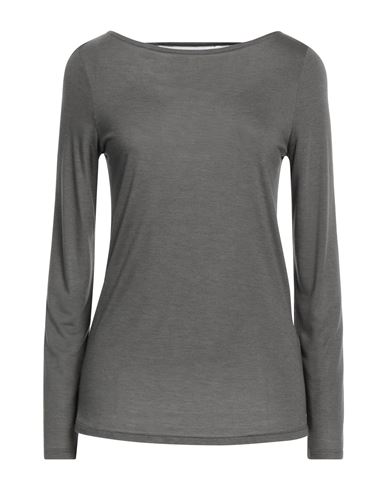 Purotatto Woman T-shirt Lead Size 12 Modal, Milk Protein Fiber In Grey