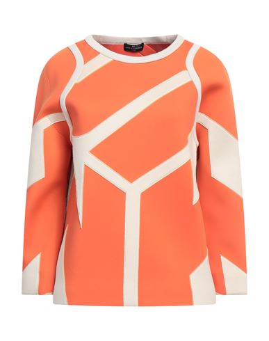 Shop Anya Hindmarch Woman Sweatshirt Orange Size Xs/s Polyamide, Elastane, Polyurethane, Cotton