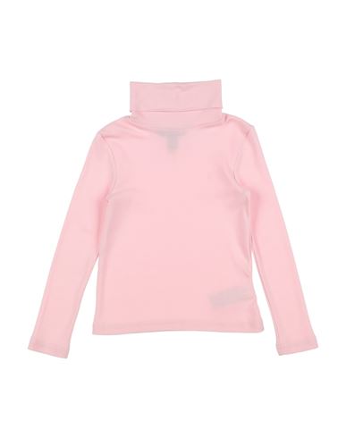 Polo Ralph Lauren Babies'  Ribbed Cotton-blend Turtleneck Toddler Girl T-shirt Pink Size 5 Cotton, Modal